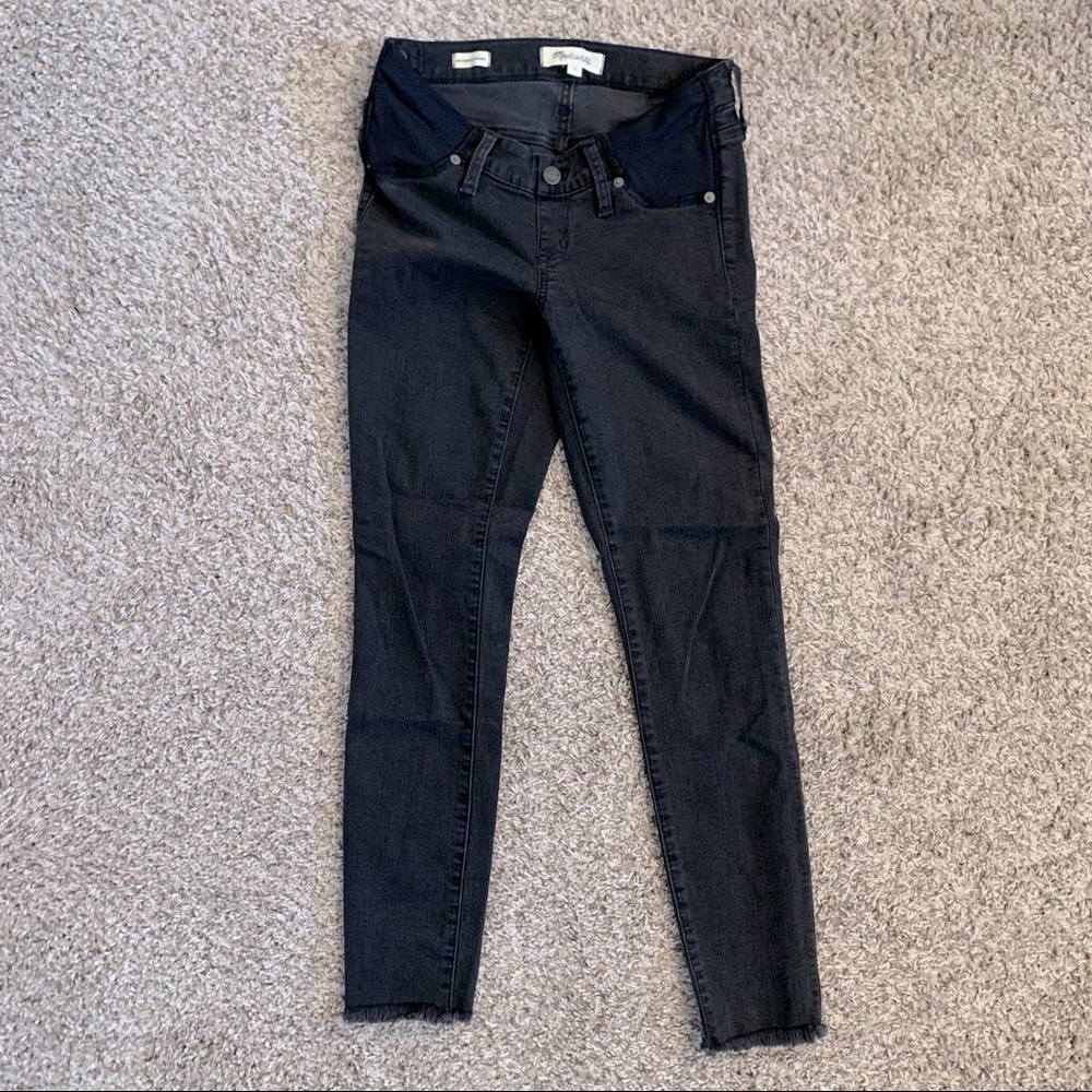Madewell Skinny Maternity Jeans in Black
